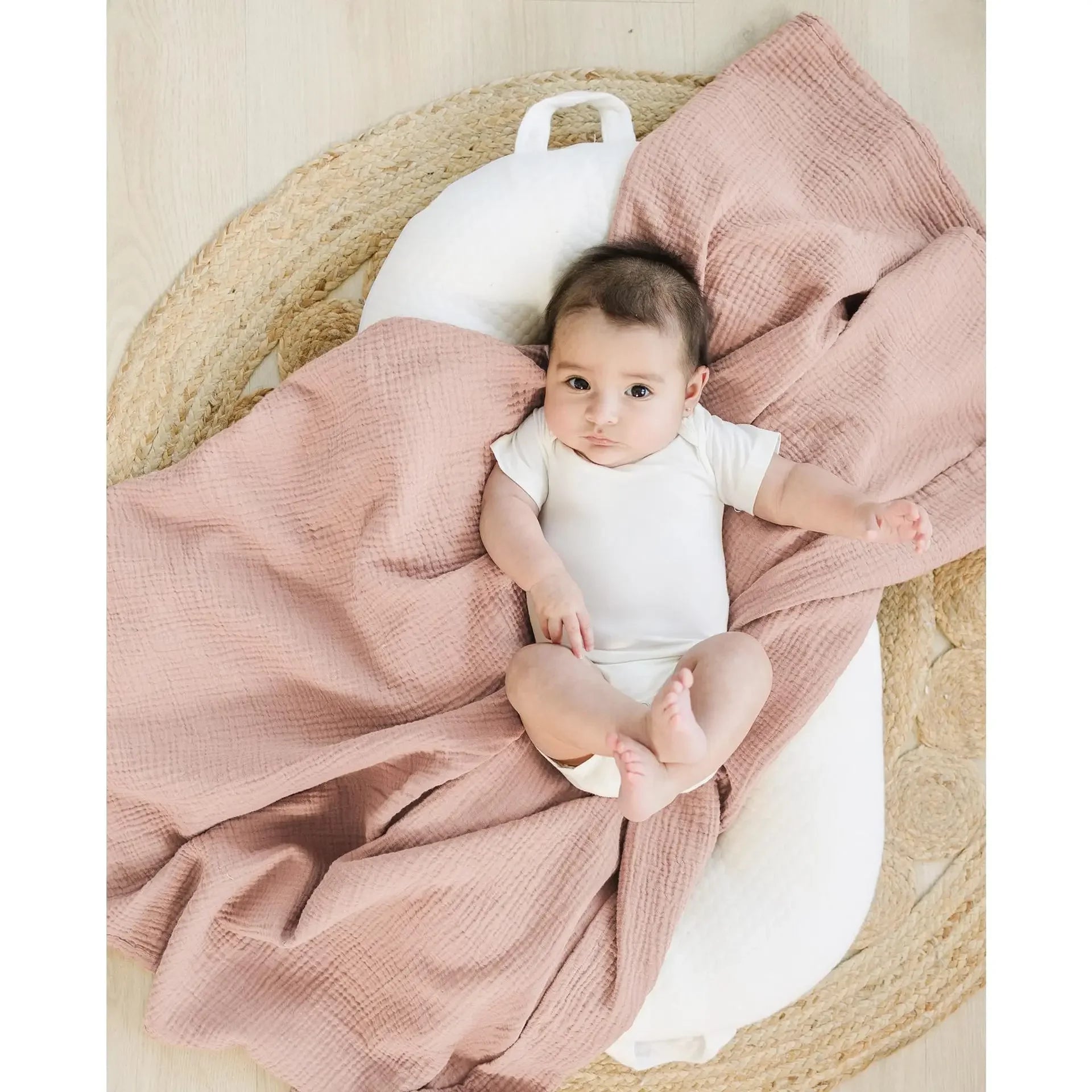 2PC Cotton Muslin Baby Swaddle Blankets Bedding Soft Receiving Blanket Newborn Baby Wrap Stroller Cover Babies Acceesories