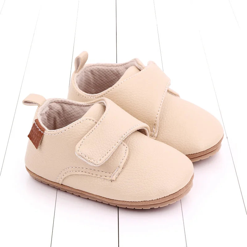 2025 Baby Casual Shoes Korean Style Non-slip Classical High Quality PU and TPR Soft and Warm Toddler Shoes for 0-18 Months D2587