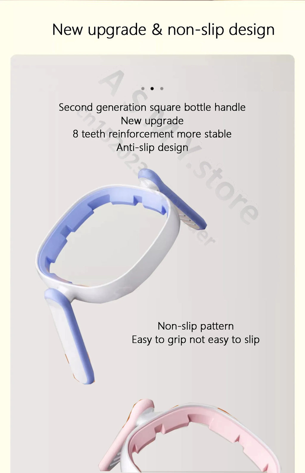 Suitable for hegen bottle accessories, storage box cover/cup cover/handle/dust cover+bottle collar/straw/square bottle universal