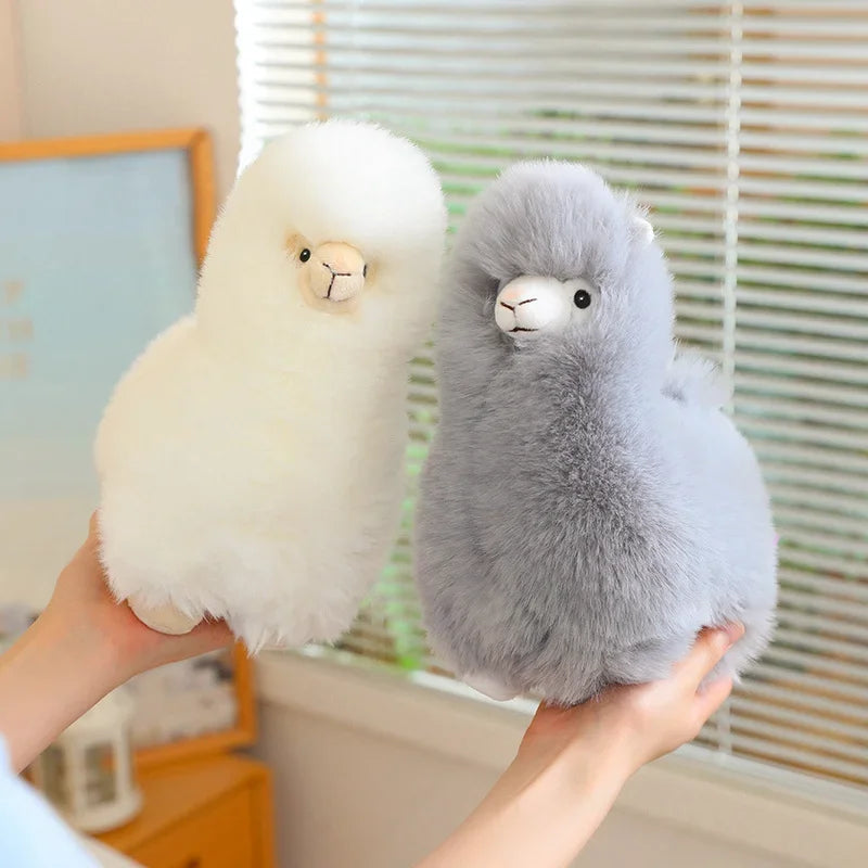 25/35cm Velvet Alpaca Plush Toy Soft And Comfortable Alpaca Doll Hug Pillow Standing Posture Sheep Soft Stuffed Animal Doll