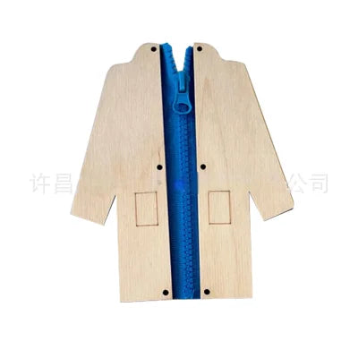 New Busy Board Accessories Montessori Wooden Toy Carriage Castle Slide Robot Educational Toy Early Education Training Toy Gifts
