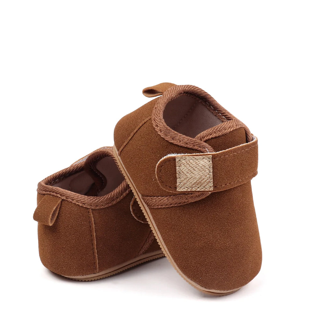Autumn Solid Color Baby Shoes With Soft Rubber Sole Suitable For Both Boys And Girls Baby-Sized Toddler Walking Shoes
