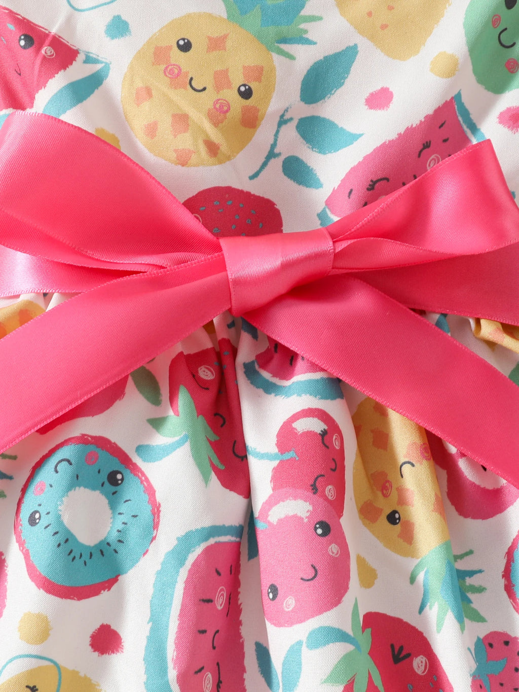 Baby girl Summer Dress Colorful Fruit Pattern Casual Dress+Hat 2Pcs/set suitable for Cute Female Babies aged 0-24 Months