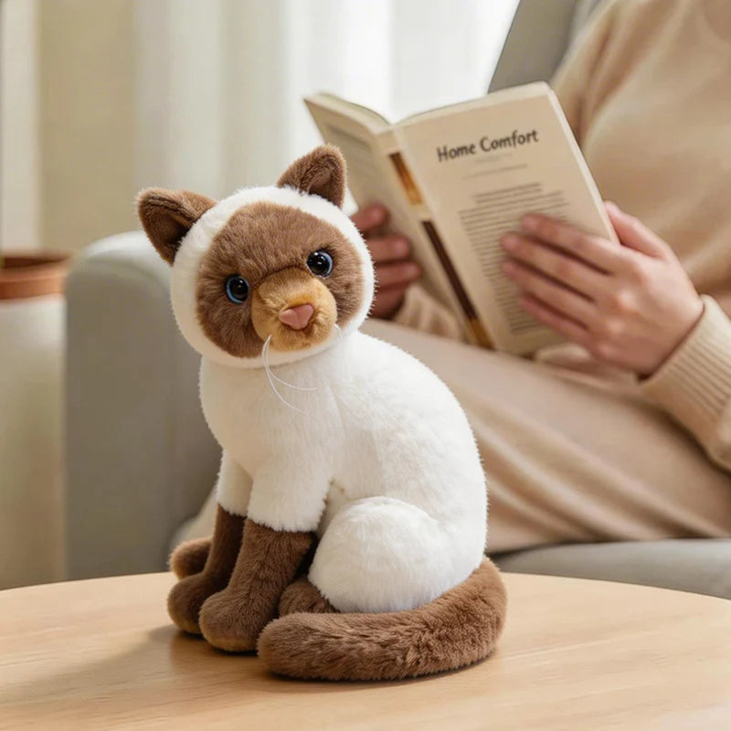 Hot Kawaii Cat Plush Doll Soft Stuffed Animal Simulation Plush Kitten Toys for Children Cartoon Kids Girl Baby Birthday Gift
