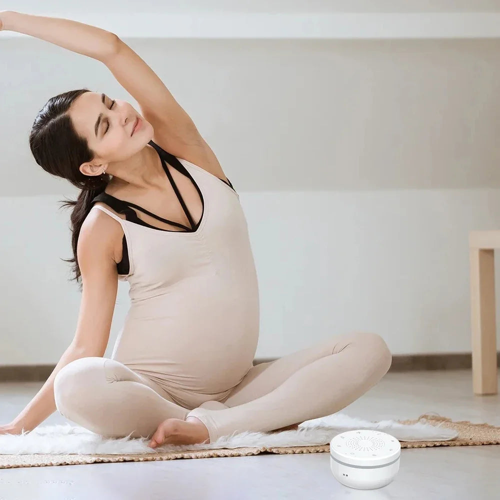 9 Baby Lullabies 15/30/60 min Timer White Noise Machine Mini Baby Sleep Machine Built-in Night Light for Baby Kids Adults