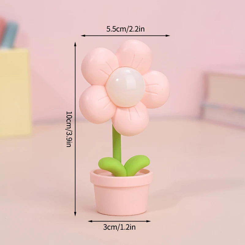 Mini Led Flower Night Light Table Lamp FL01 For Bedroom Desk Ornament Ambient Light