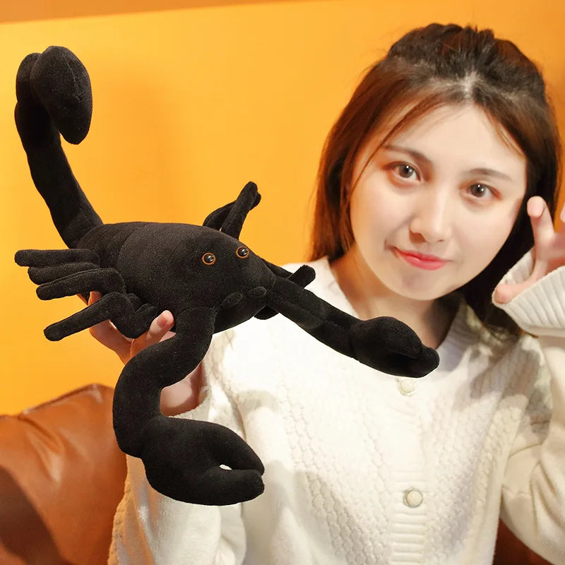 Lifelike Big Size Black Scorpion Plush Toys Simulation Pet Animal Creative Dolls Stuffed Toys For Christmas Birthday