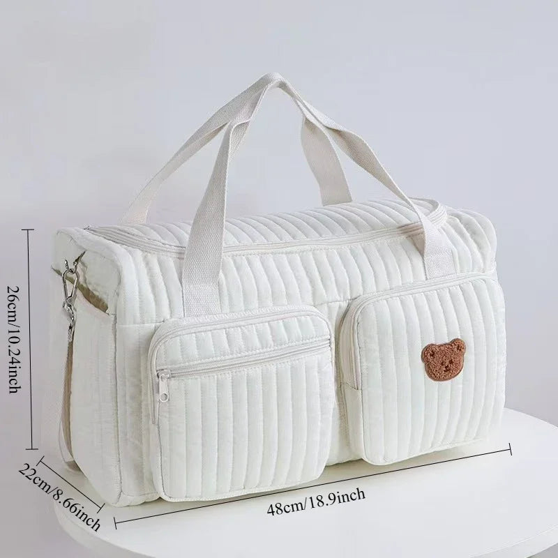 Large Capacity Mommy Bag Luggage Diaper Bag Portable Shoulder Handbags Maternity Travel Tote with Pockets Mother Kids