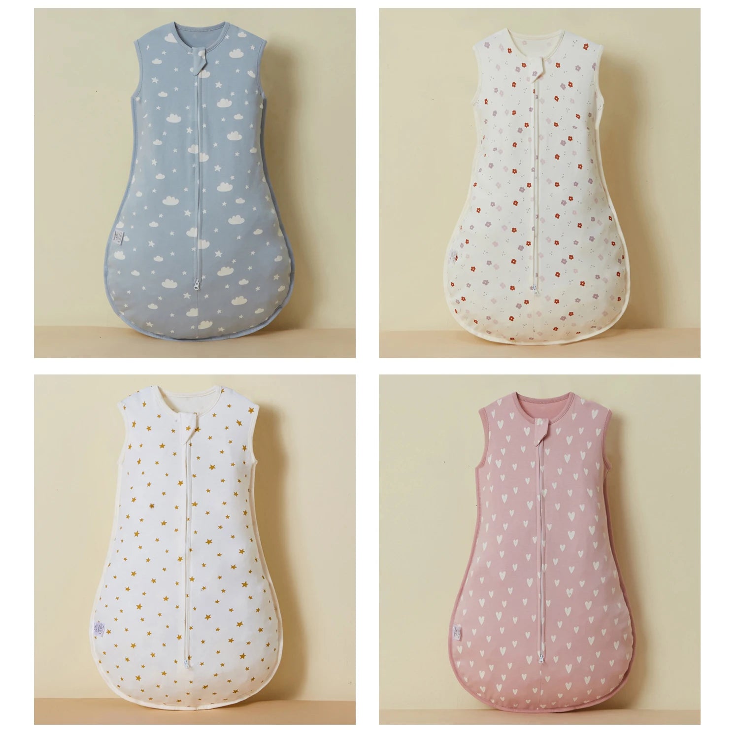 Insular Baby Sleep Sack Sleepping Bag Unisex Sleeveless 100% Cotton Wearable Bedding Blanket Suit Summer Soft For Baby Toddler