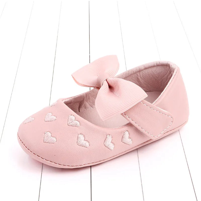 2025 Spring and Summer Baby Girl Shoes Mary Jane Cute Bowknot Sandal Soft PU and TPR Sole Anti-slip for 0-12M Baby