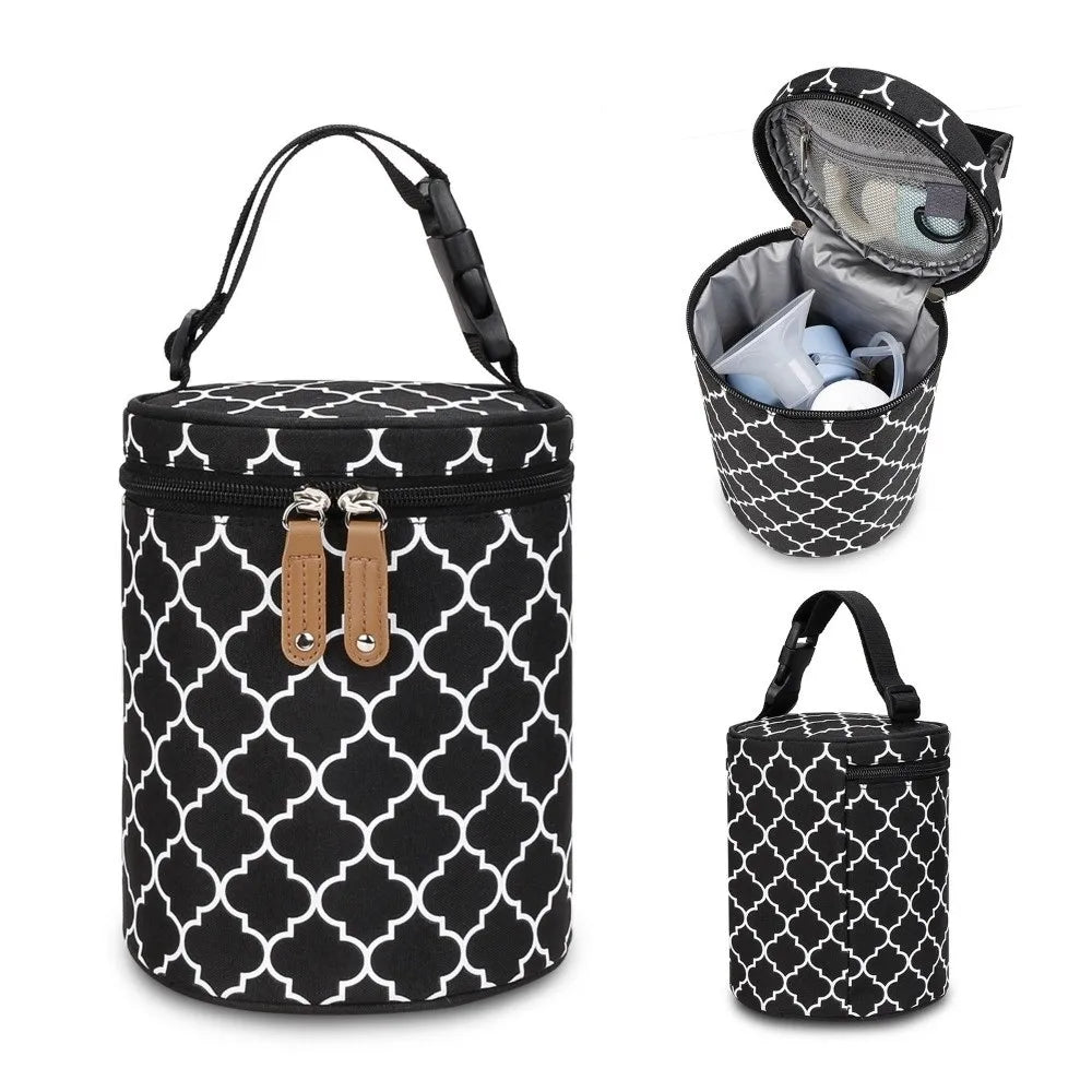 Thermal Insulation Stroller Hanging Bag Hanging Design Large Capacity Insulated Breastmilk Cooler Bag Travel Carrier Waterproof