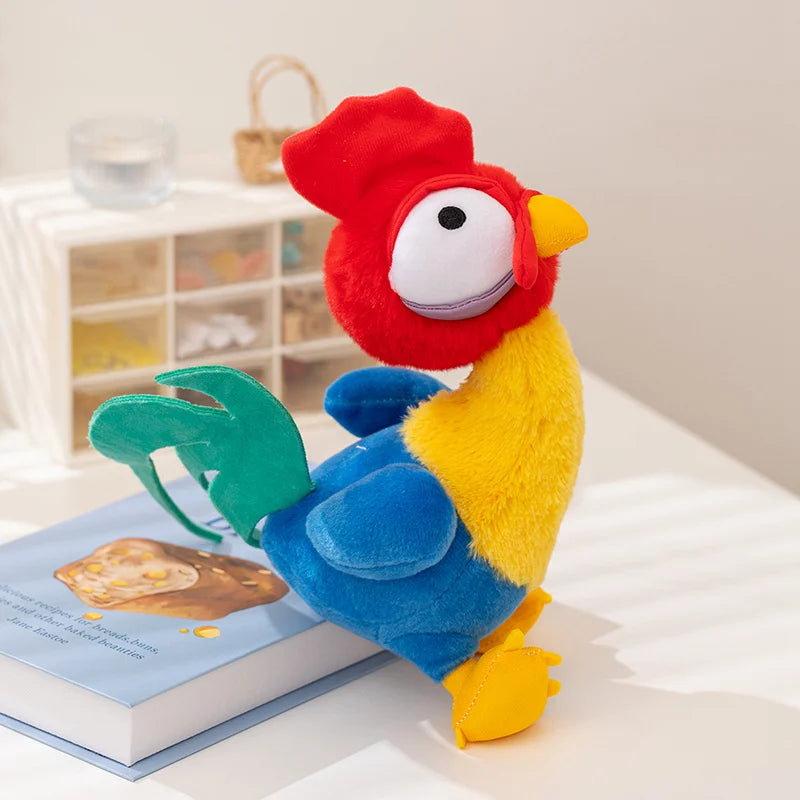 Kawaii Moana Pig Rooster Plush Toy Anime Pig Princess Chicken Stuffed Animals Accompany Sleep Toy Home Decor Kids Birthday Gifts