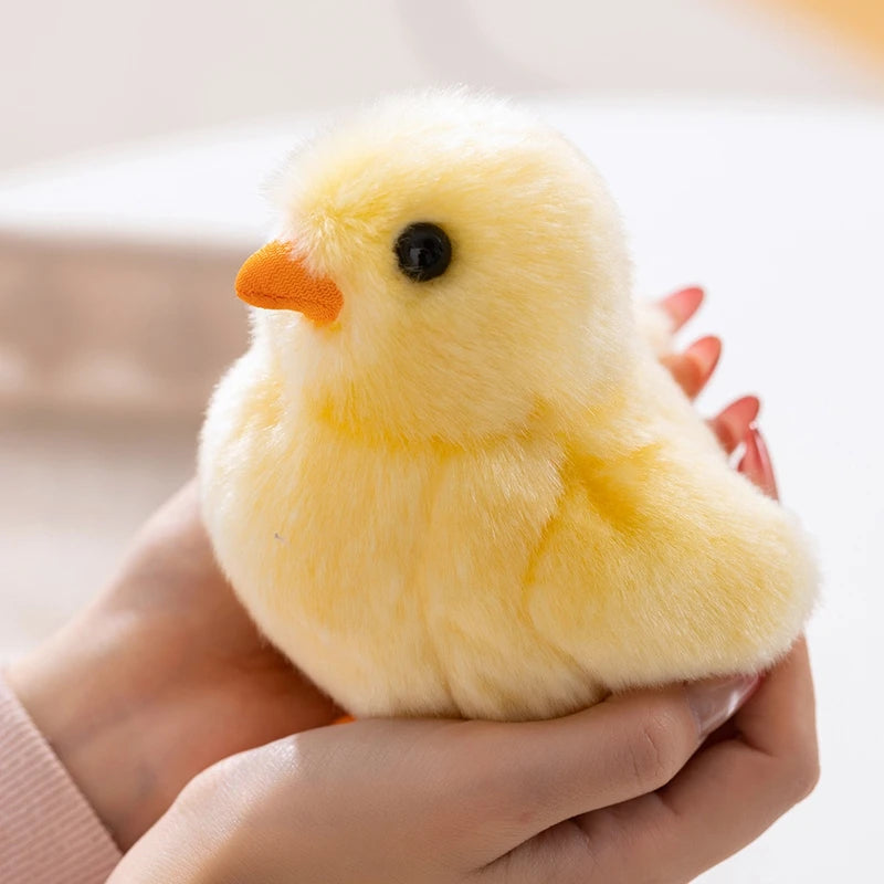 Hot Realistic Doll Yellow Plush Toy Artificial Animal 13cm Collection Toy Simulation Chick Doll Animal Stuffed Kid Birthday Gift