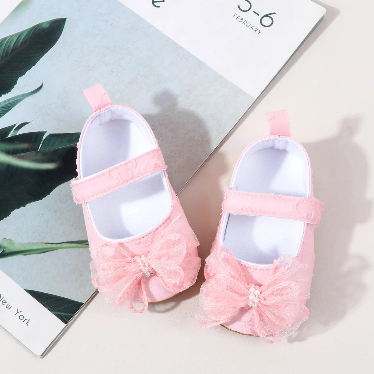 Spring And Summer Baby Girls Princess Shoes Cute Design First Walking Indoor Outdoor Toddler Shoes For 0-18 Months