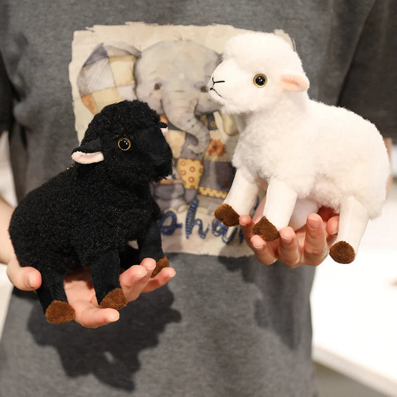 Wholesale Sale Realistic Sheep Plush Toys Soft Stuffed Standing Sheep Doll Pendants Cute Delicate Keychian Pendants Bags Decor