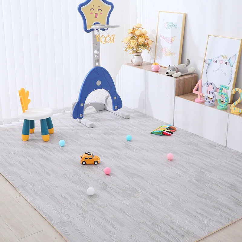 Wood Grain Puzzle Mat 30x30x1cm Interlocking EVA Foam Floor Mats For Play Areas 4/8/16/20 Pack