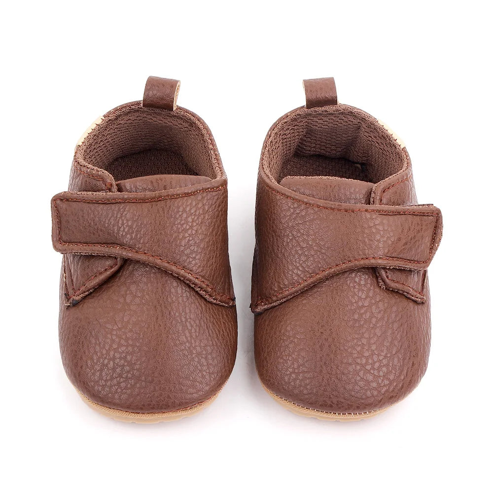 2025 Baby Casual Shoes Korean Style Non-slip Classical High Quality PU and TPR Soft and Warm Toddler Shoes for 0-18 Months D2587