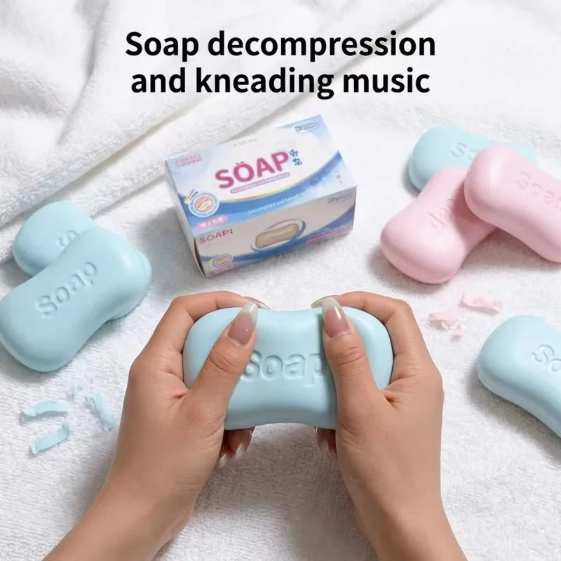 Squishy Soap Stress Ball Fidget Toy Soft Slow Rebound Creative Soap Squeeze Toys ASMR Sensory Anti Stress Toys for Adults