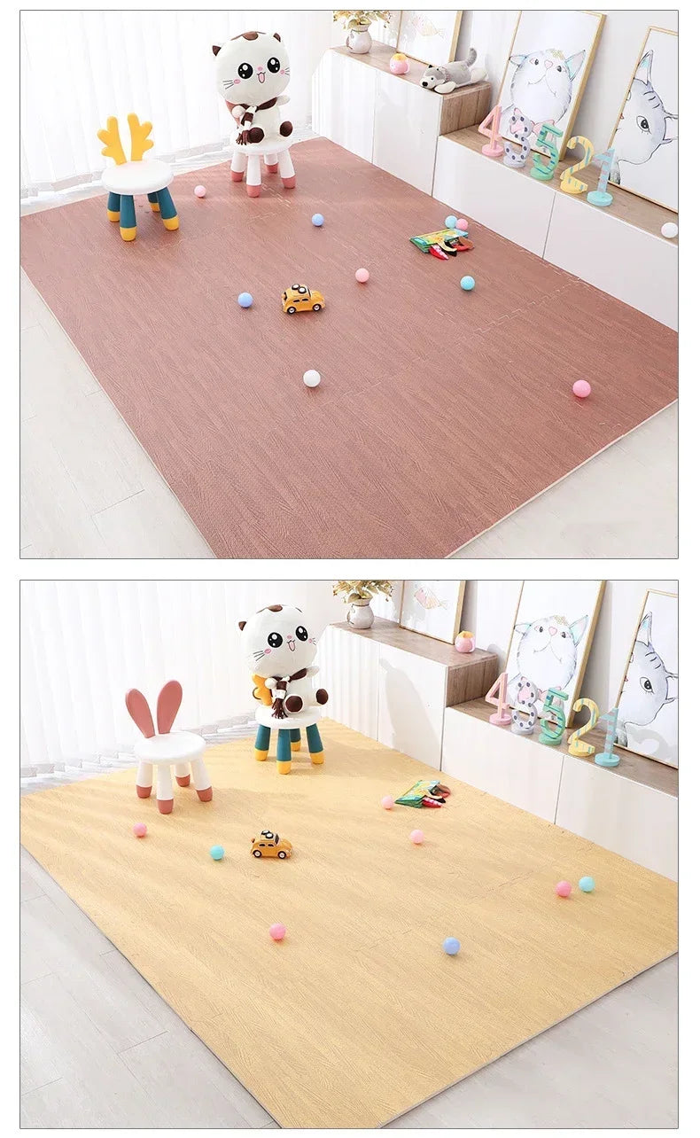 8/16Pcs Baby Puzzle Floor Mats Waterproof Non-Slip Foam Tiles Soft Play Mat for Infant Toddler Room Nursery Crawling Area Decor