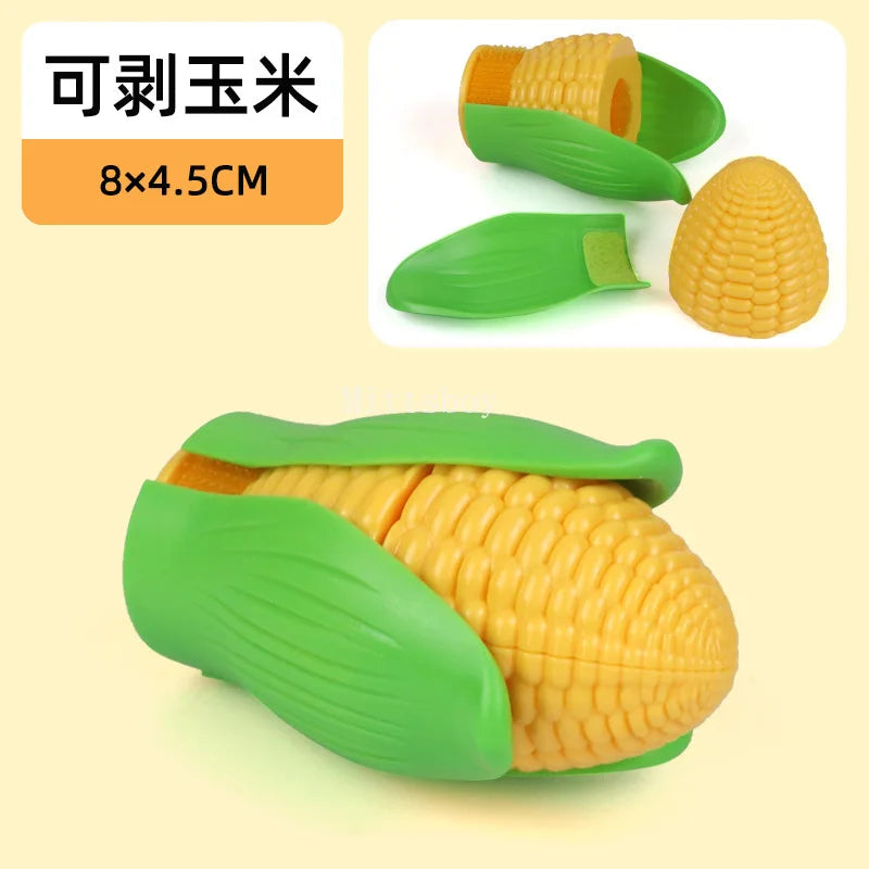 Chechele Montessori Simulation Toy 1 Piece Play House Vegetable Biscuit Bread Baking Educational Toy