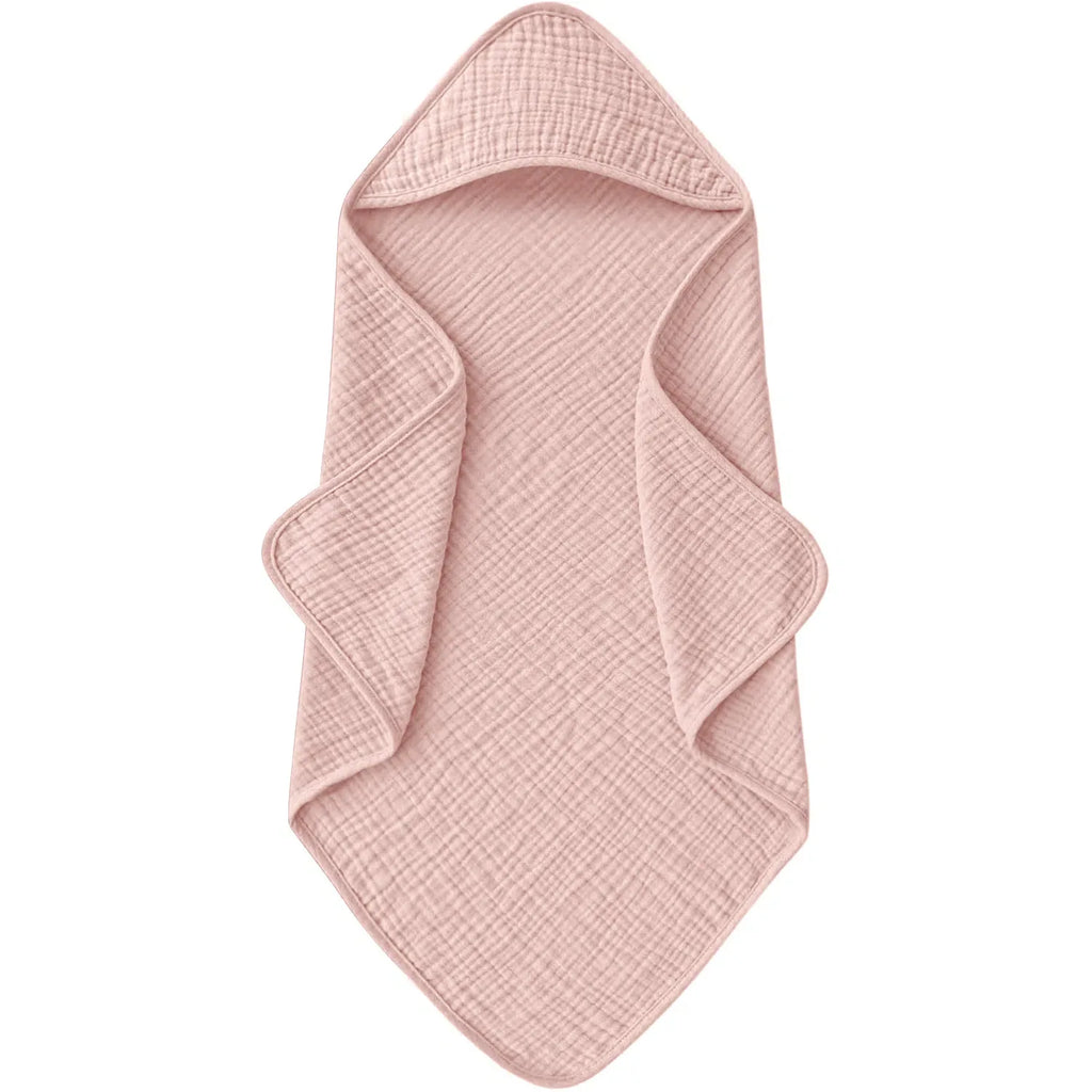 Muslin Hooded Baby Towels, 100% Cotton, Ultra-Soft & Absorbent Baby Bath Towels with Hood for Newborn & Infant
