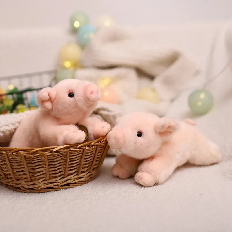 Lifelike Pig Plush Toy Soft Stuffed Animal Simulation Piggy Doll Cute Birthday Gift for Girls And Boys