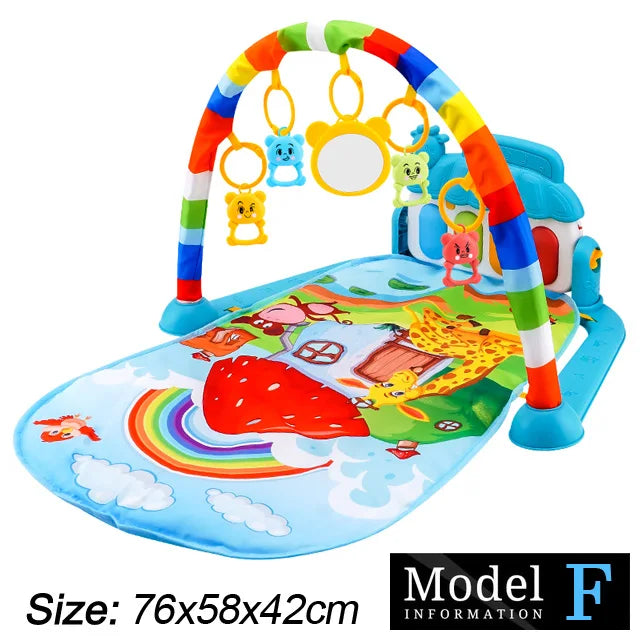 JGL Kick and Play Piano Tummy Time Mat Baby Activity Gym for Newborns 0-36 Months