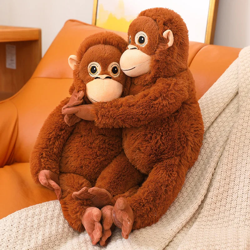 Hot 60cm Cartoon Gorilla Plush Toy Chimpanzees Monkey Soft Stuffed Doll Backpack Car Bag Room Decor Children Toy Christmas Gift