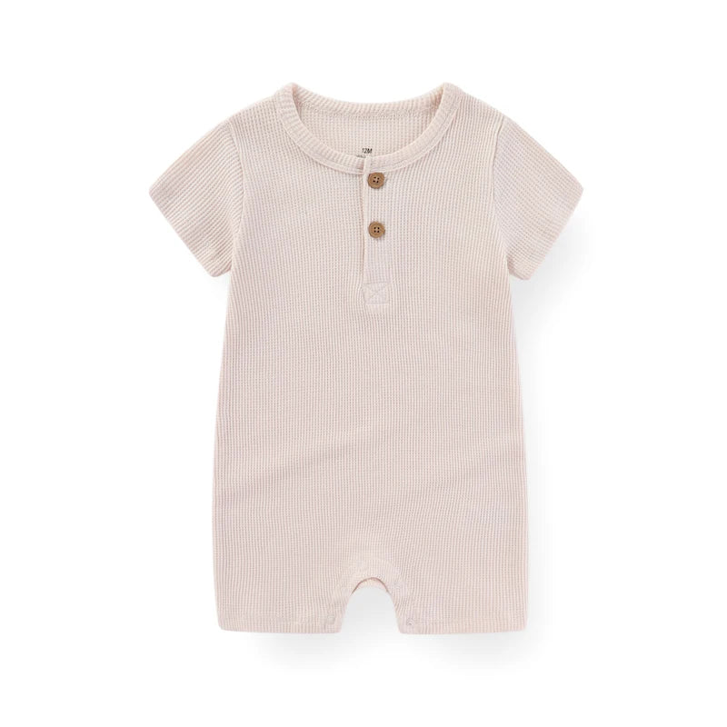 Kiddiezoom Unisex Short Sleeve Cotton Baby Romper Four Seasons One Piece Jumpsuit Newborn