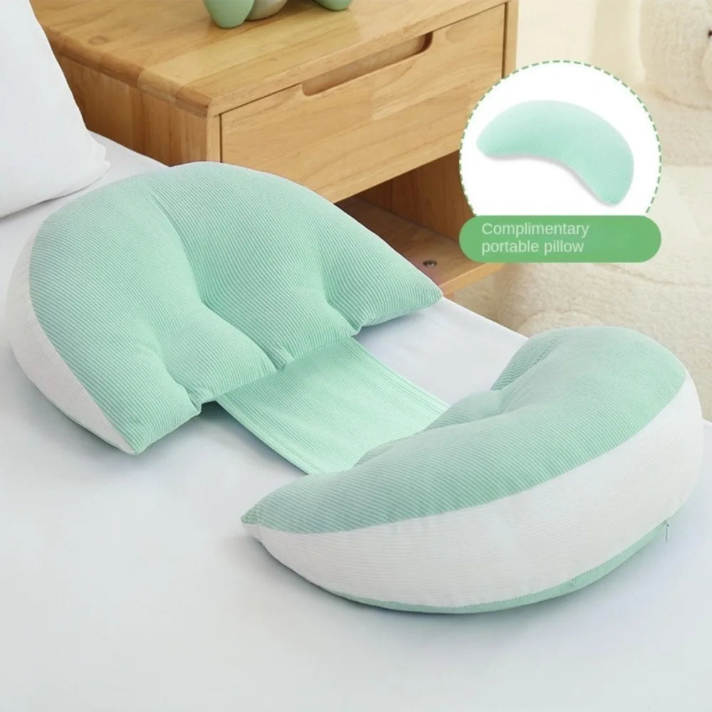 Pregnant Women's Waist Pillow U Shaped Soft Maternity Pillow Comfort Abdominal Support Pregnancy Cushion Sleeping Cushion