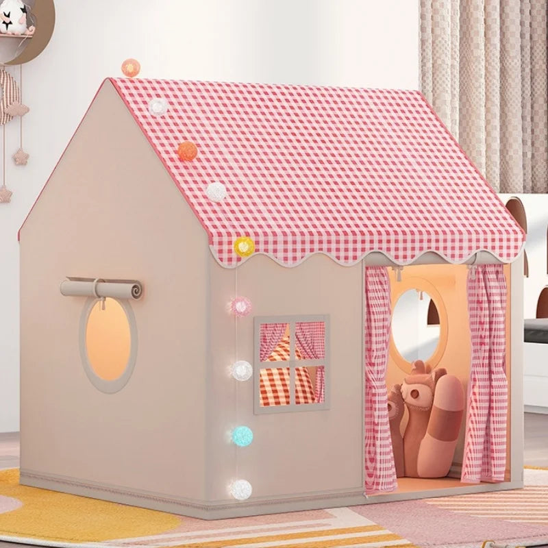 Kid Toys Tipi Tent Princess Girl Castle Play House Children Small House Folding Playtent Baby Tent Chrismas Gift No Light Ball