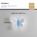 Modern Children's Room Butterfly Wall Light For Bedroom Bedside Wall Lamp Creative Personality Wall Decor LED Butterfly Sconce