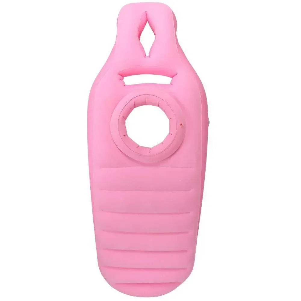 Pregnancy Body Pillow Inflatable Bed Support Mattress For Pregnant Women Model 170x65x22cm Pink