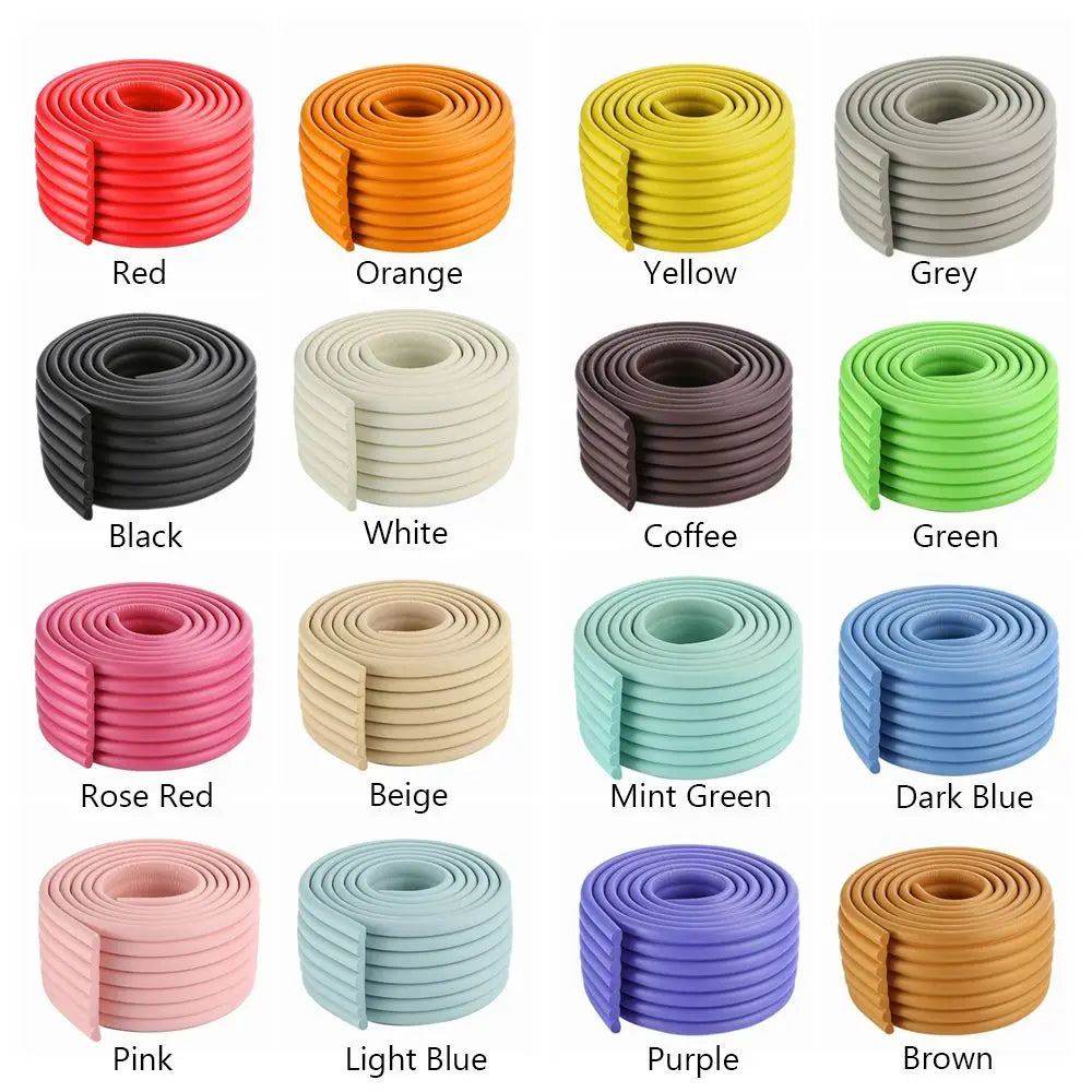 2M Baby Safety Desk Edge Guard Strip Table Corner Protector Cushion Foam Bumper 16 Colors