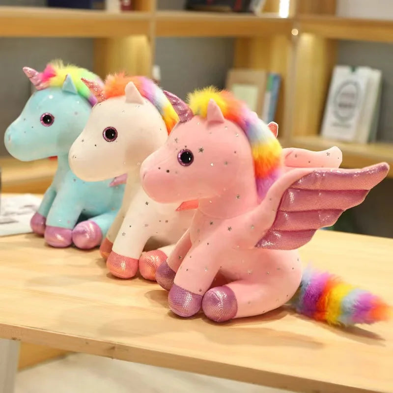 Cute Angel Unicorn Plush Toy Pillow Soft Fill Home Decoration Girl's Birthday Holiday Gift