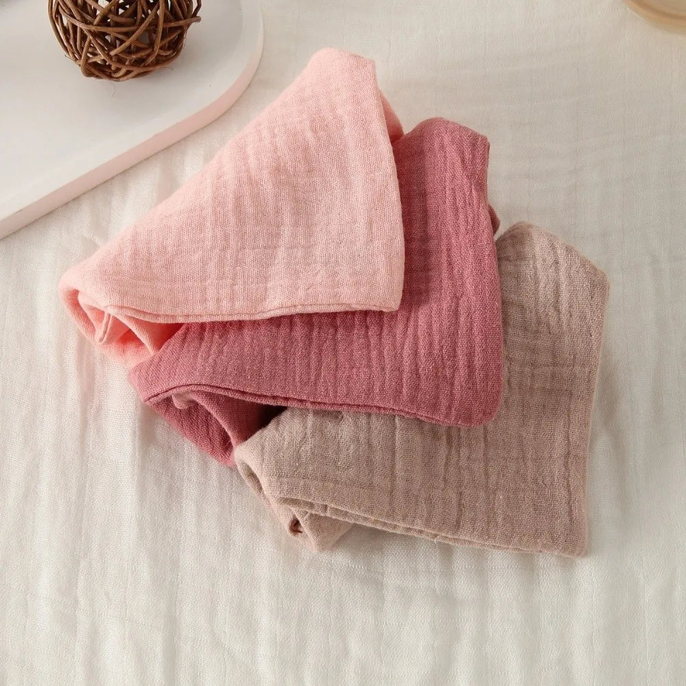 New 4-Layer Pure Cotton Baby Cotton Washcloth Absorbent Gauze Cotton Square Towels Soft Baby Towels Newborn Burp Cloth