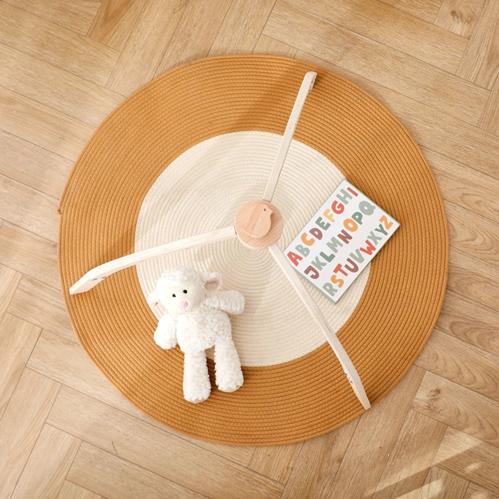 Baby Fitness Rack Wooden Frame Educational Fitness Activity Toy Gym Decoration can Hanging Pendants Sensory Gift Newborn Nursing