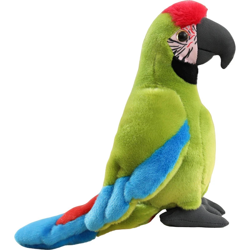 Hot Simulation Soft Toys Lifelike Grey Cockatiel Plush Toys Real Life Soft Yellow Parrot Birds Stuffed Animals Toy Dolls Gifts