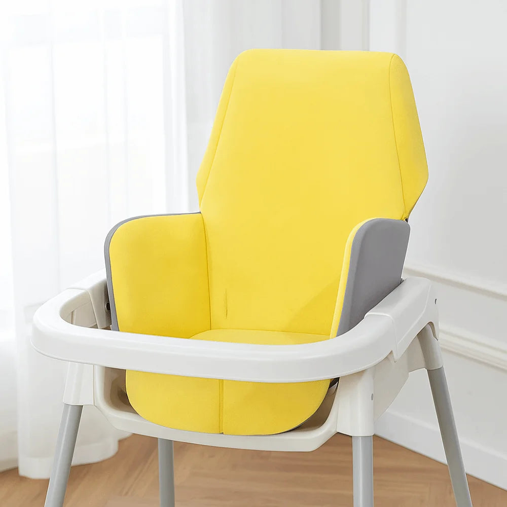 Soft Baby Dining Chair Seat Cover Comfortable Polka Dots Breathable Pad Liner Breathable Yellow High Chair Accessories Summer