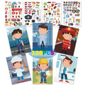 Make a Face DIY Animal Princess Dinosaur Jigsaw Stickers Kids Puzzle Games Funny Cartoon Educational Craft Stickers Toy For Baby
