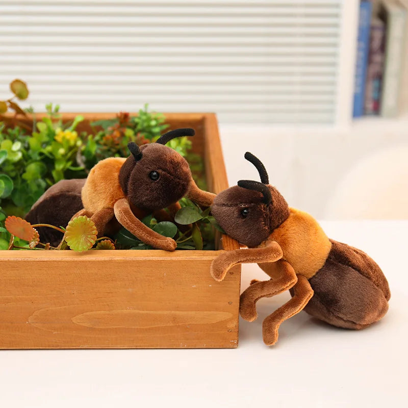 Hot 1pc 18cm Lovely Ant Plush Toys Simulation Plushie Doll Stuffed Soft Animal Toy Room Decoration Kids Birthday Gift