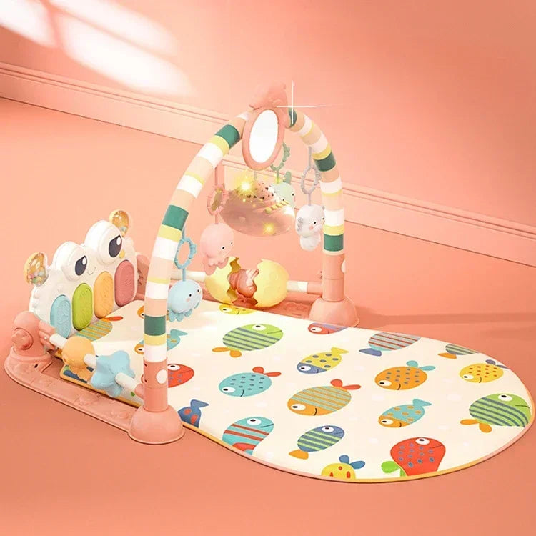 Baby Music Rack Play Mat Puzzle Carpet With Piano Keyboard Infant Playmat Gym Model BMR-PM01 Crawling Rug 0-12 Months