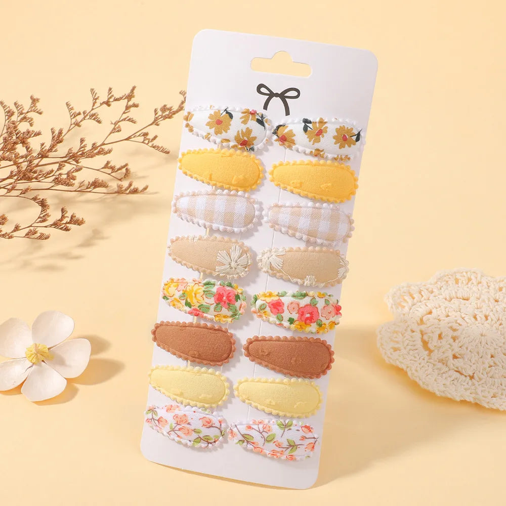 Baby Bows Hair Clips Set For Kids Girls 16 Pcs Barrette Hairgrips Hair Accessories