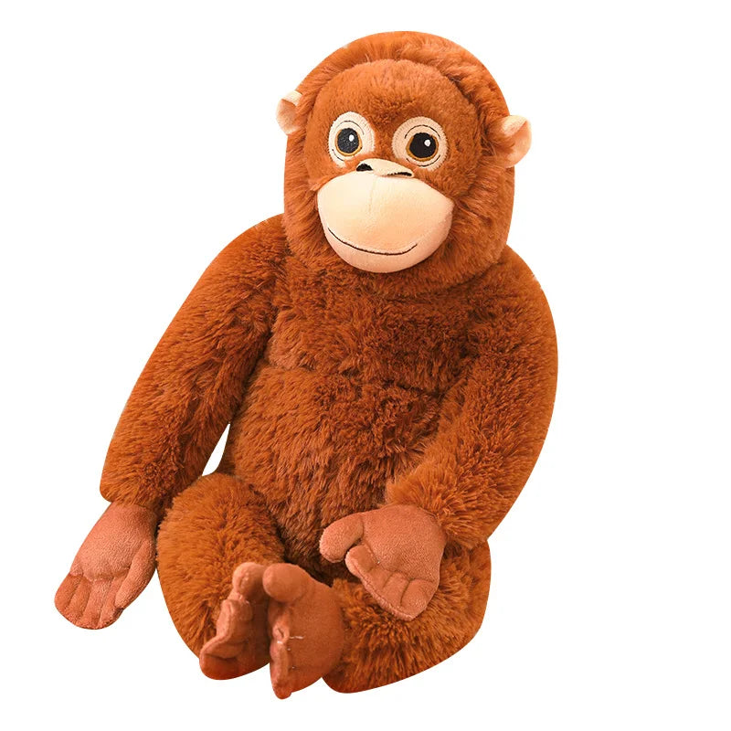 Hot 60cm Cartoon Gorilla Plush Toy Chimpanzees Monkey Soft Stuffed Doll Backpack Car Bag Room Decor Children Toy Christmas Gift