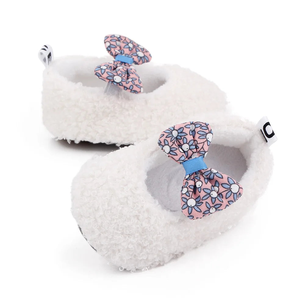Baby Winter and Autumn Style Multiple Choices High Quality Soft Cotton Warm and Plush Toddler Shoes Anti-slip Sole Prewalking