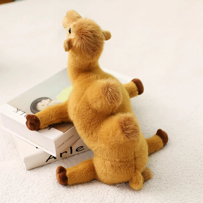 Simulation Standing Camel Plush Toys Soft Stuffed Steric Camel Toys For Children Creative Decor For Bookcase/Car Funny Gift