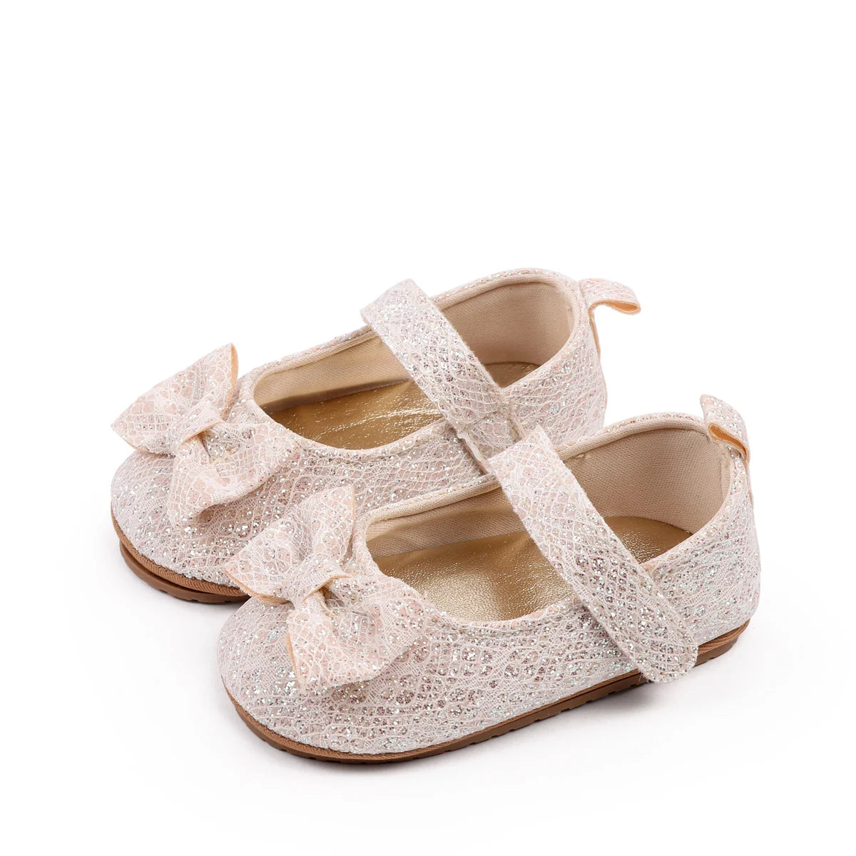 Baby Girl's First Walking Toddler Shoes Sping And Autumn Beautiful Design High Quality Hook-loop And TPR Sole Soft Comfortable