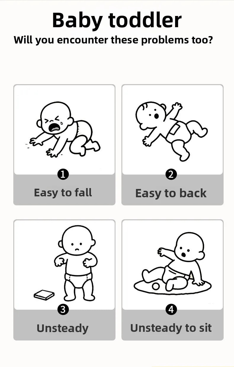 Newborn Headrest Security Pillows Backpack Toddler Baby Head Fall Protection Pad Cushion Cartoon Soft Security Pillows Backpack