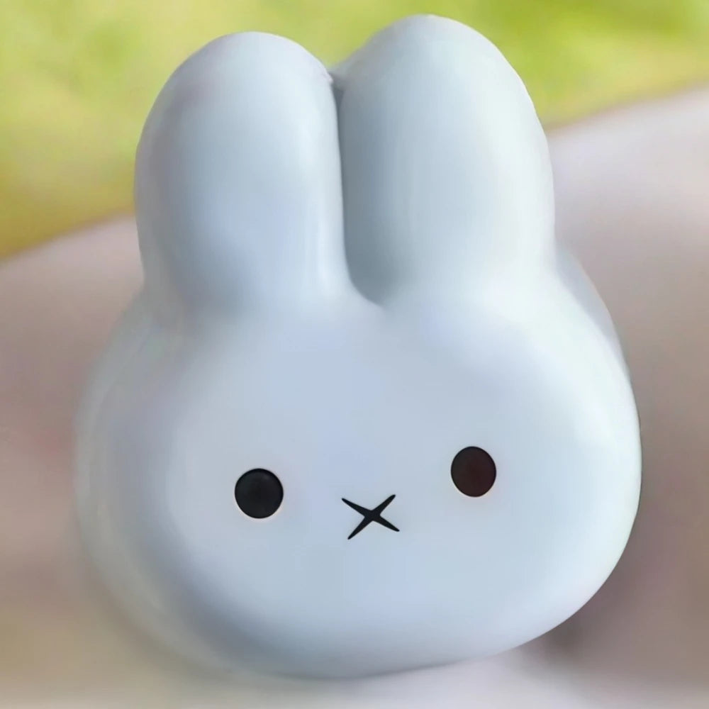 Cute Bunny Squishy Toy Slow Rising Stress Relief Fidget PU Squeeze Play Anxiety Reliever Calm Focus  Desk Decor Office Gift