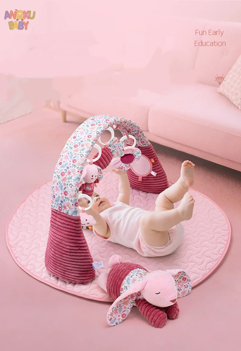 3 in 1 Baby Activity Gym Thickened Educational Fitness Frame for Children Foldable Infant Tummy Time Play Mat Stable Baby Toys